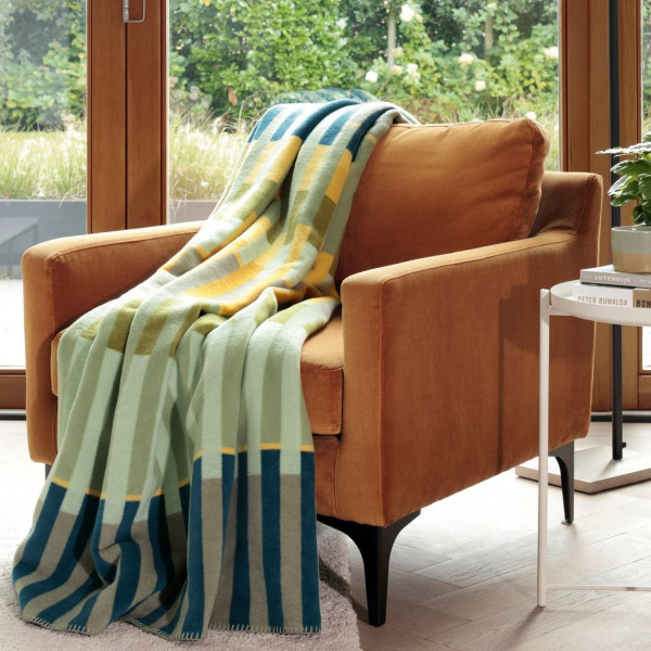 Biederlack blanket - Lineup Green